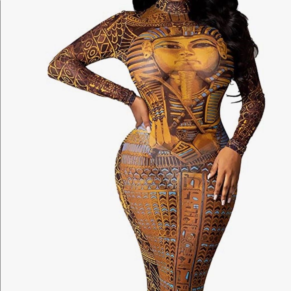 Club Dress Mesh Long Sleeve